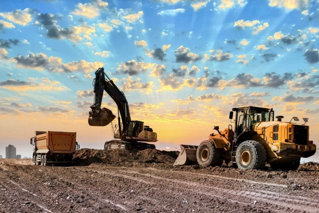 construction yard background